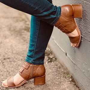 Miz Mooz Brown Ankle Booties